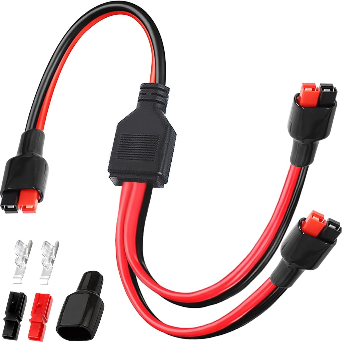 Y-Splitsing Kabeladapter 1 naar 2 voor Zonnepaneel Parallelle Verlenging 45A