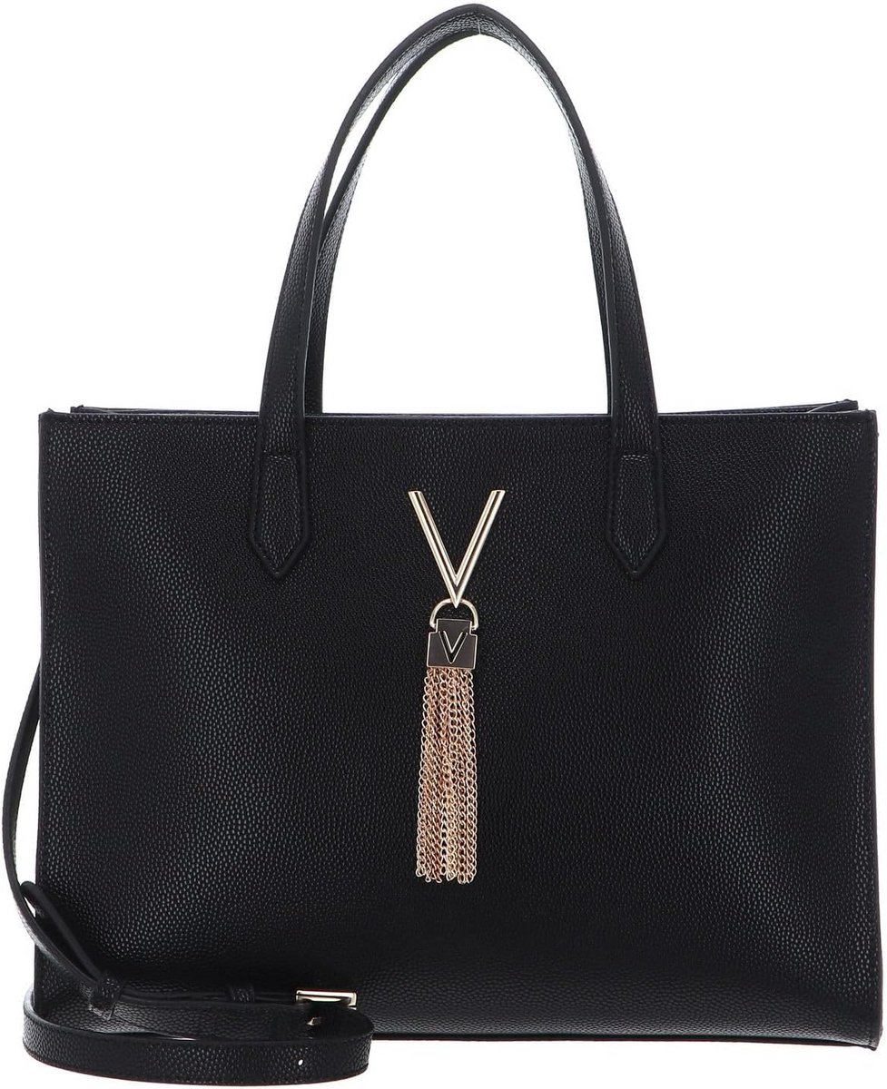 Dames Shopper Tas Zwart Goud - Compact Handtas Met Schouderriem