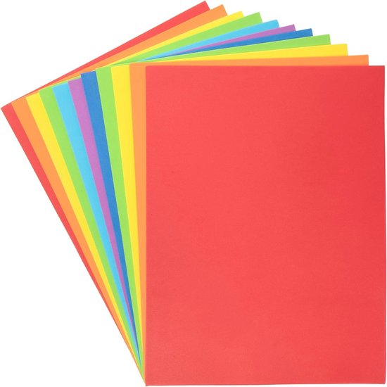 Kleurige Zelfklevende Foam Vellen - 20 Stuks voor Creatieve Kinderknutsel