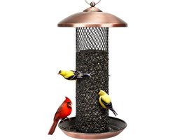 Vogelvoeder Bak voor Wilde Vogels met Weerbestendig Dak – 1,1 kg Capaciteit, Ideaal voor Zonnebloempitten en Meelwormen