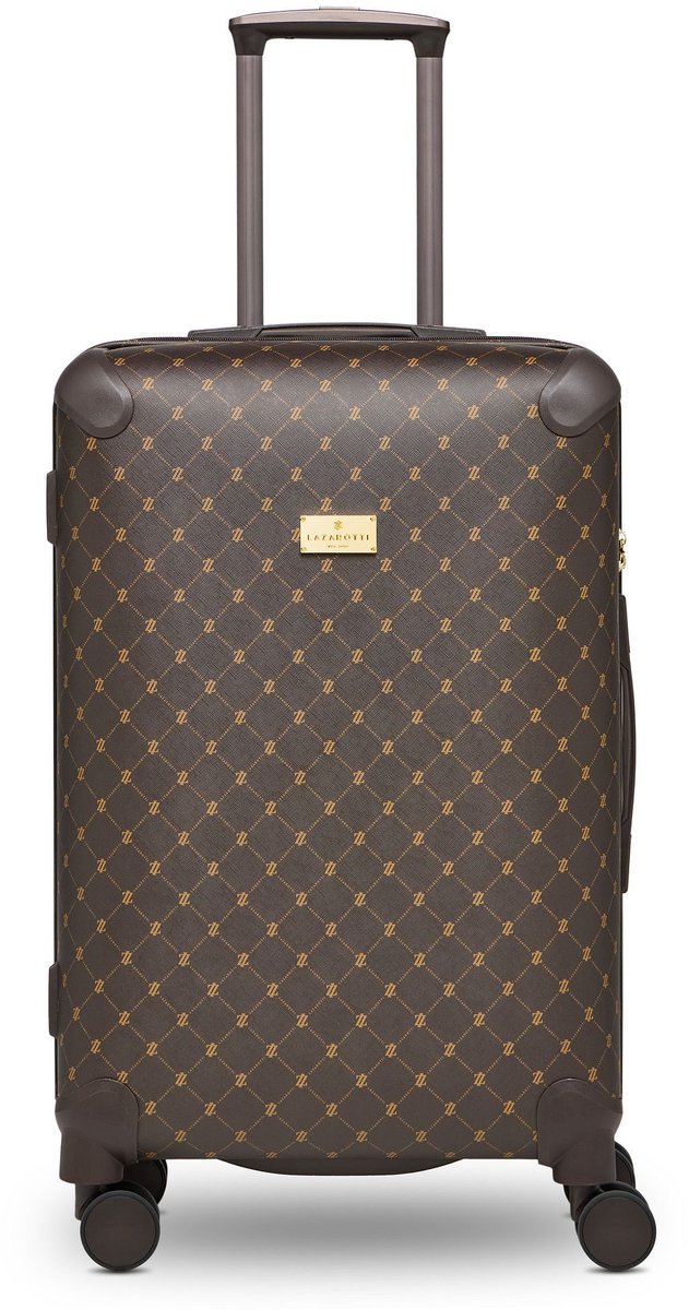 Lazarotti Palermo 4 wielen Trolley M 66 cm - Harde bagage - TSA slot - dark brown 1