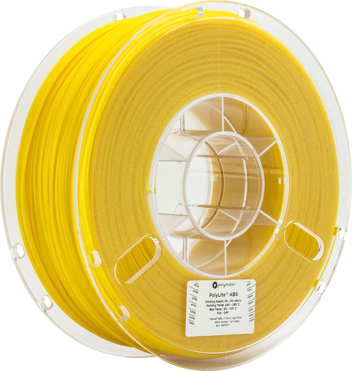 ABS Filament 1.75mm Geel 1kg
