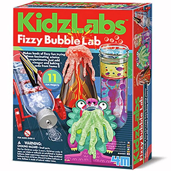 4M Experimenteerset - Jouw Bruisend Bubbel Labo - Wetenschap en Spel - 11 Experimenten - Scheikunde - KidzLabs - 5 Jaar