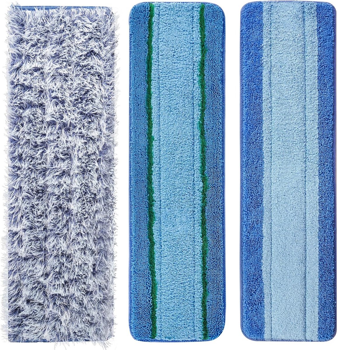 Herbruikbare Microvezel Reinigingspads voor 18 Inch Vloerwisser - 3 Pack