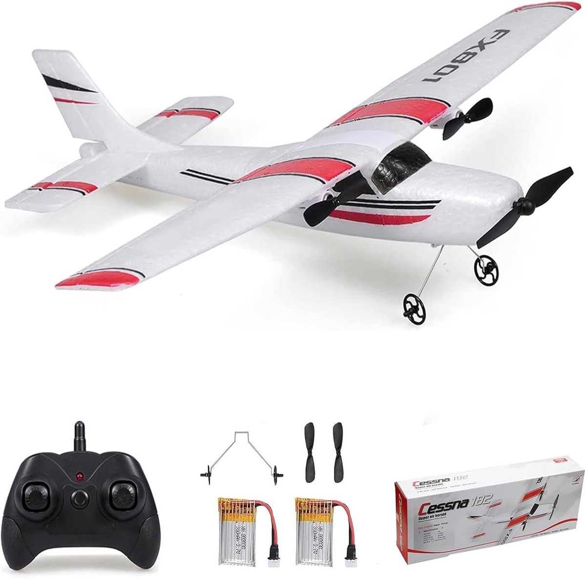 2.4G 2CH Afstandsbediening Vliegtuig voor Kinderen - EPP Zelfbalancerend RC Glider