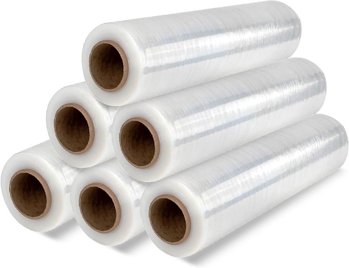 Set van 6x Transparante Verpakking & Verhuisfolie (Stretchfolie) voor Meubels en Objecten