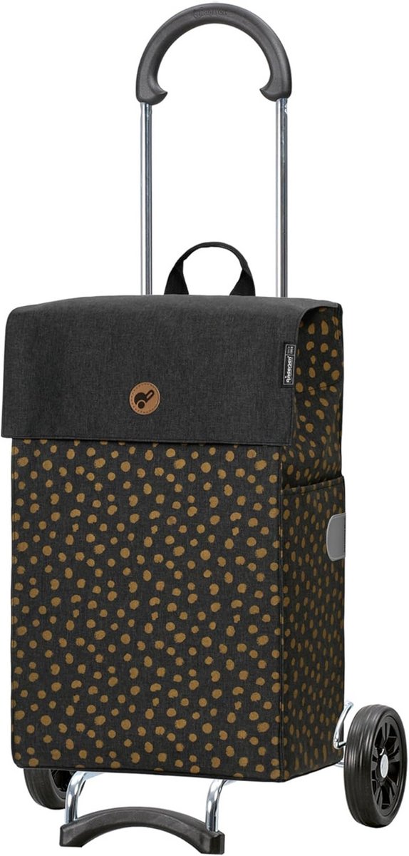 Duurzame Inklapbare Boodschappentrolley met Stille Wielen - 47 Liter Zwart