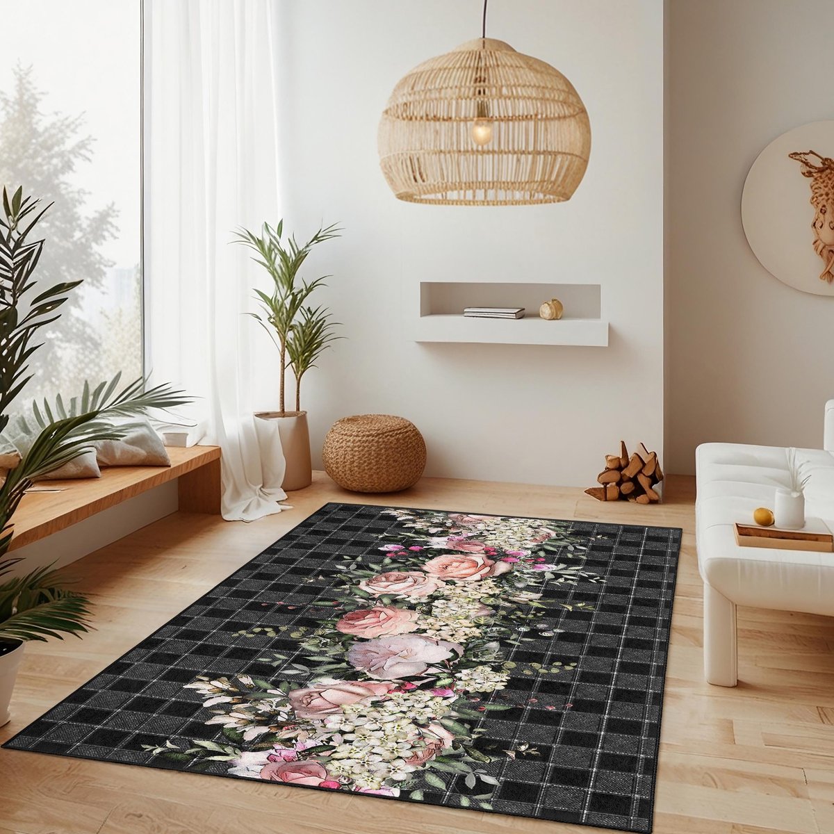 Mila Home - Tapijt Vloerkleed Rechthoek - Wasbaar - Antislip - OEKO-TEX Gecertificeerd - Voor Woonkamer, Slaapkamer, Keuken & Hal -195 4