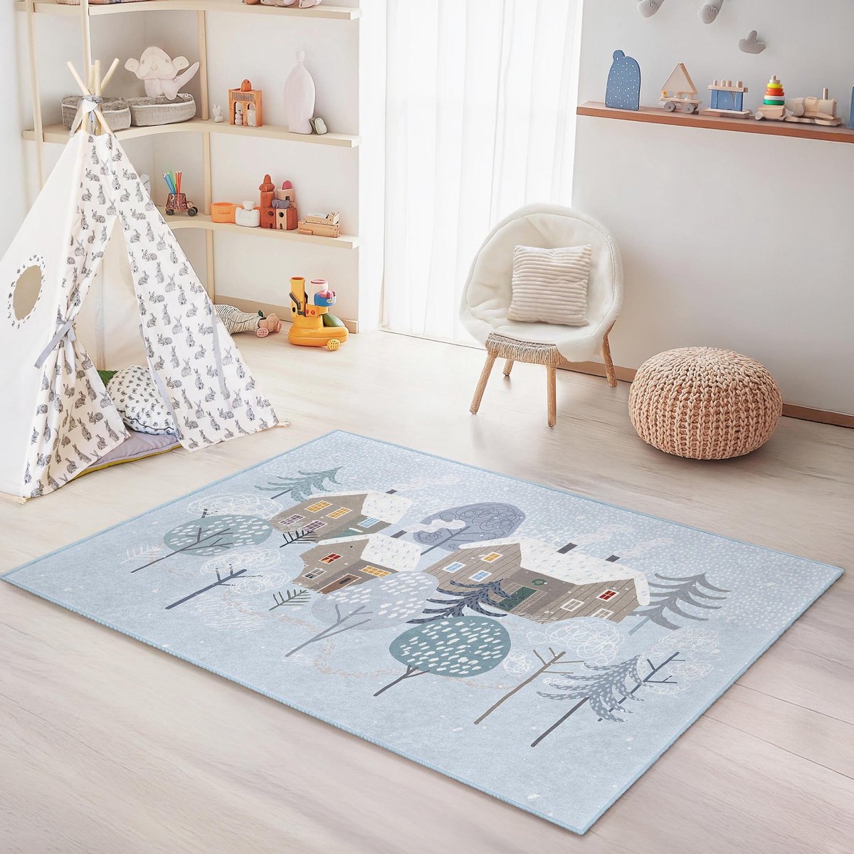 Mila Home - Kindertapijt Rechthoek - Vloerkleed Kinderkamer Tapijt - Speeltapijt - Wasbaar - Antislip - OEKO-TEX Gecertificeerd - 796 5
