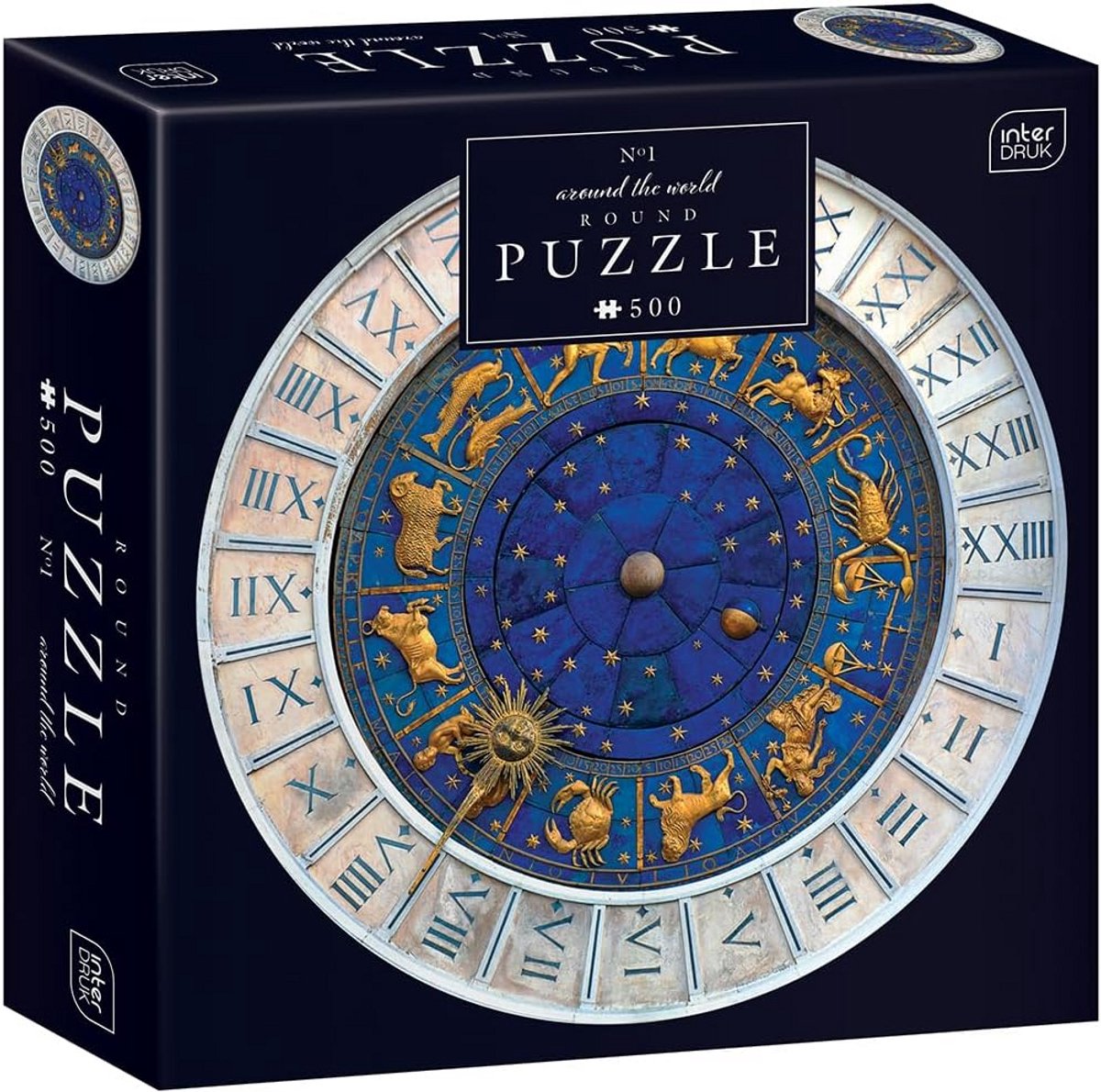 Ronde Puzzel 500 Stukken - Wereldreis Thema 63 cm