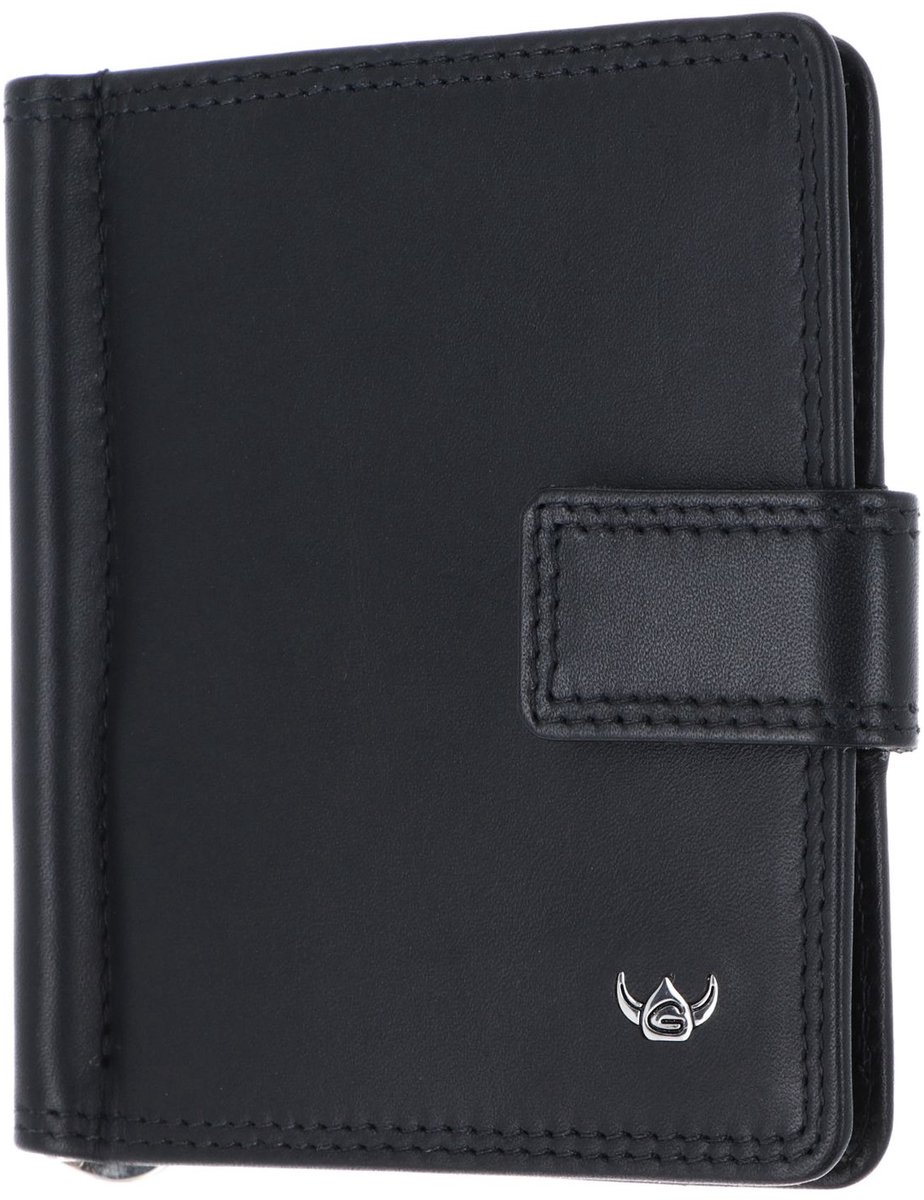 Golden Head Leren kaarthoes geldclip Polo RFID Protect Clip-Scheintasche 1906 Schwarz zwart