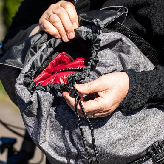 Rugzak met koelvak en isolatietas grijs 20 liter voor BBQ camping strand outdoor-activiteiten Koelrugtas — afbeelding 4