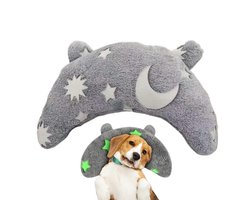 Neksteun – U-Vormig Comfortkussen, Beschermend, Zacht Slaapkussen | Felgekleurd, Wasbaar Huisdierspeelgoed Met Knus Pluche Ontwerp Voor Honden En Katten, Ontspanning - 25*15*5cm