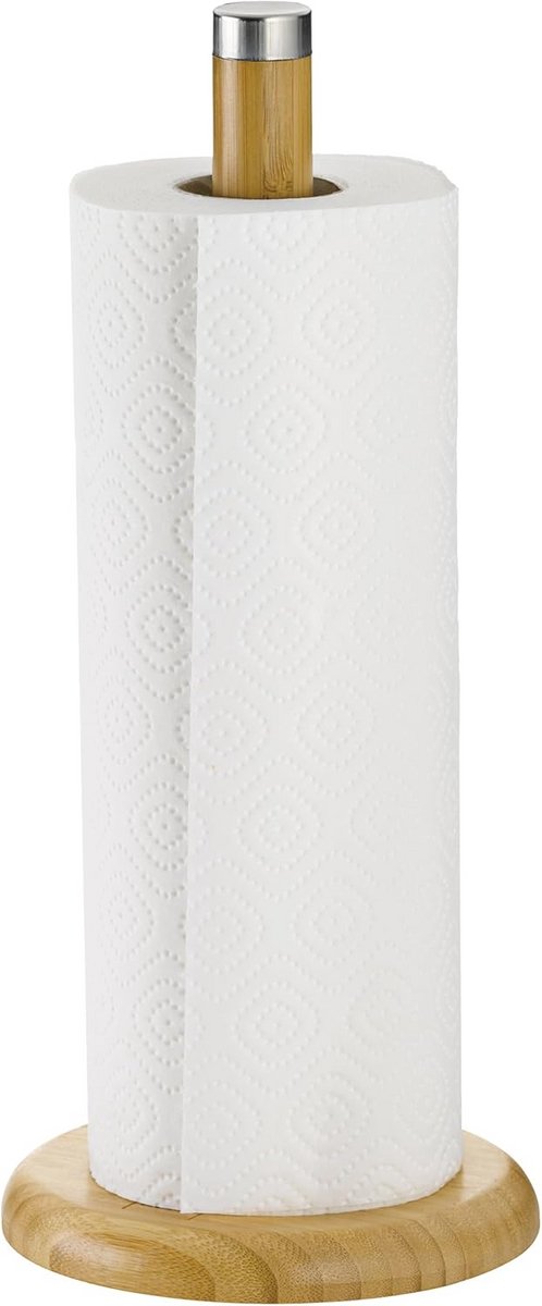 Keukenrolhouder Bamboe Beige - 32x14 cm