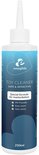 Witte fles EasyGlide Toy Cleaner met blauw en teal design. Staand op witte ondergrond.