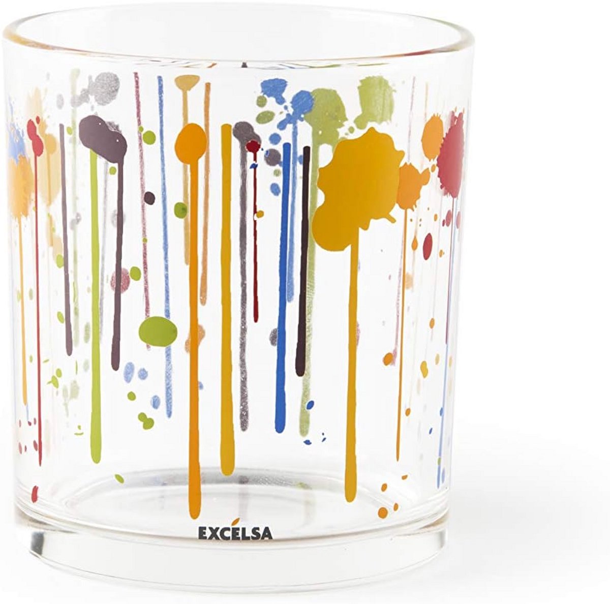 Set van 3 Druipende Waterglazen van Glas