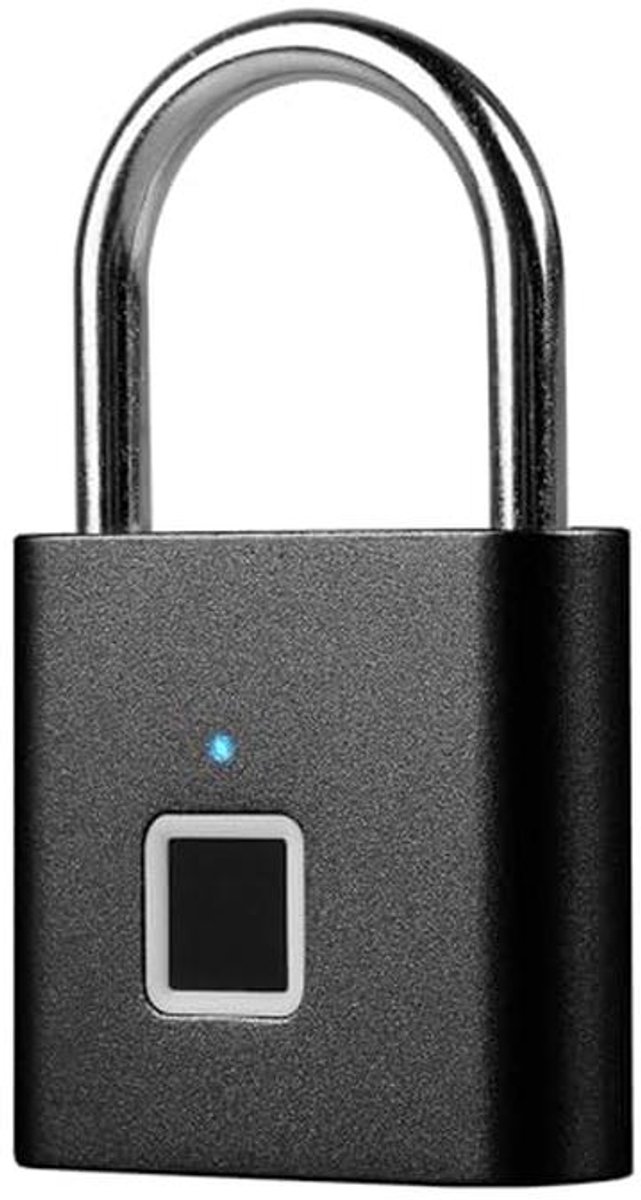 Vingerafdrukslot - Smart slot - Bagage beveiligen - 20 Vingerafdrukken - Compact formaat - Zwart