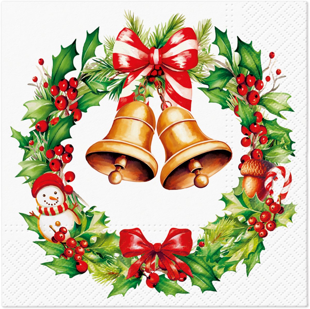 PAW - Lunch servetten - Jingle Bells Bliss