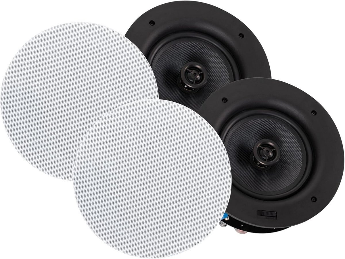 Set van 2 Inbouwspeakers voor Plafond en Muur - 240 Watt High End Geluid