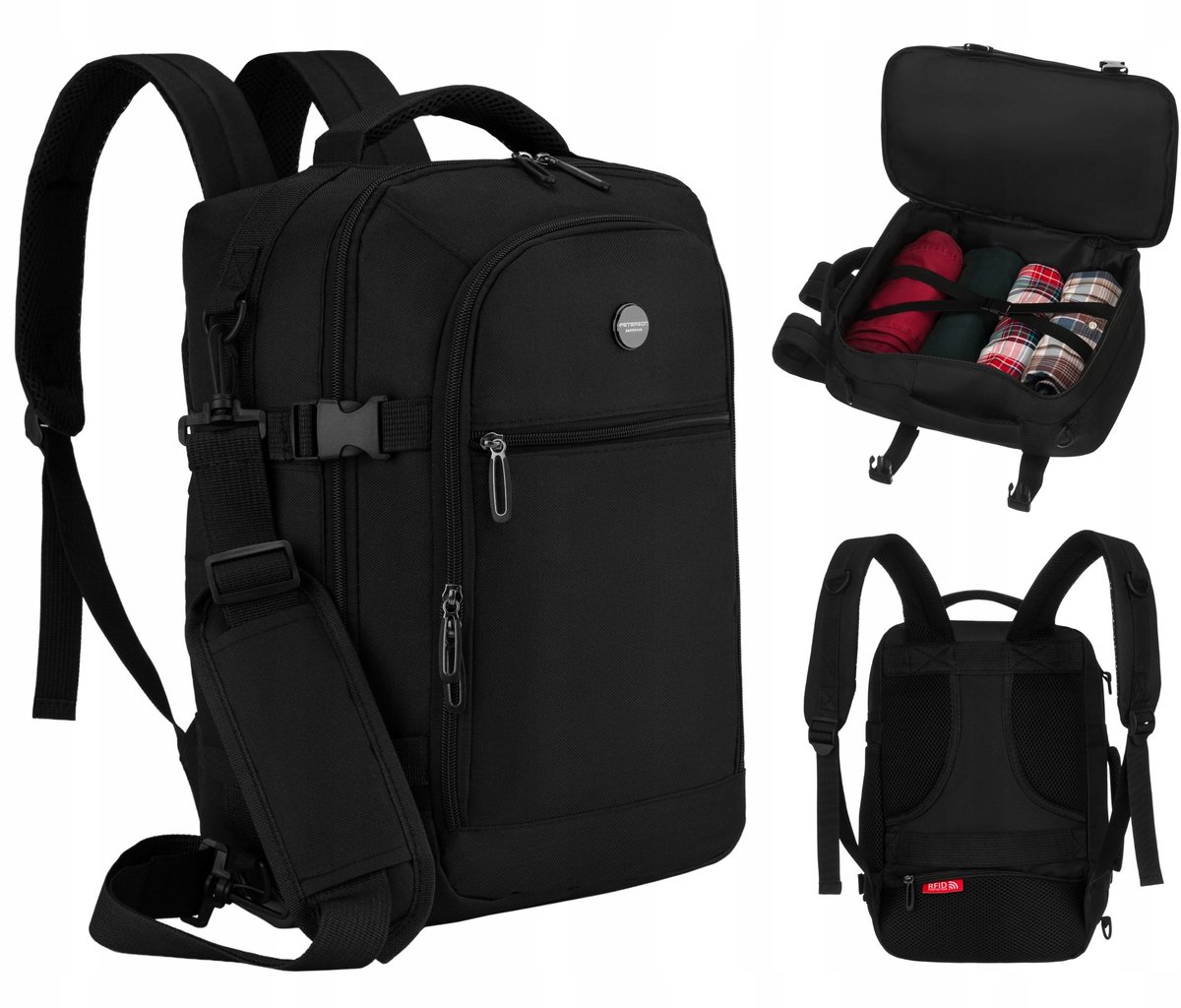 Peterson Handbagage Rugzak 40x20x25cm - Vliegtuig Cabinebagage