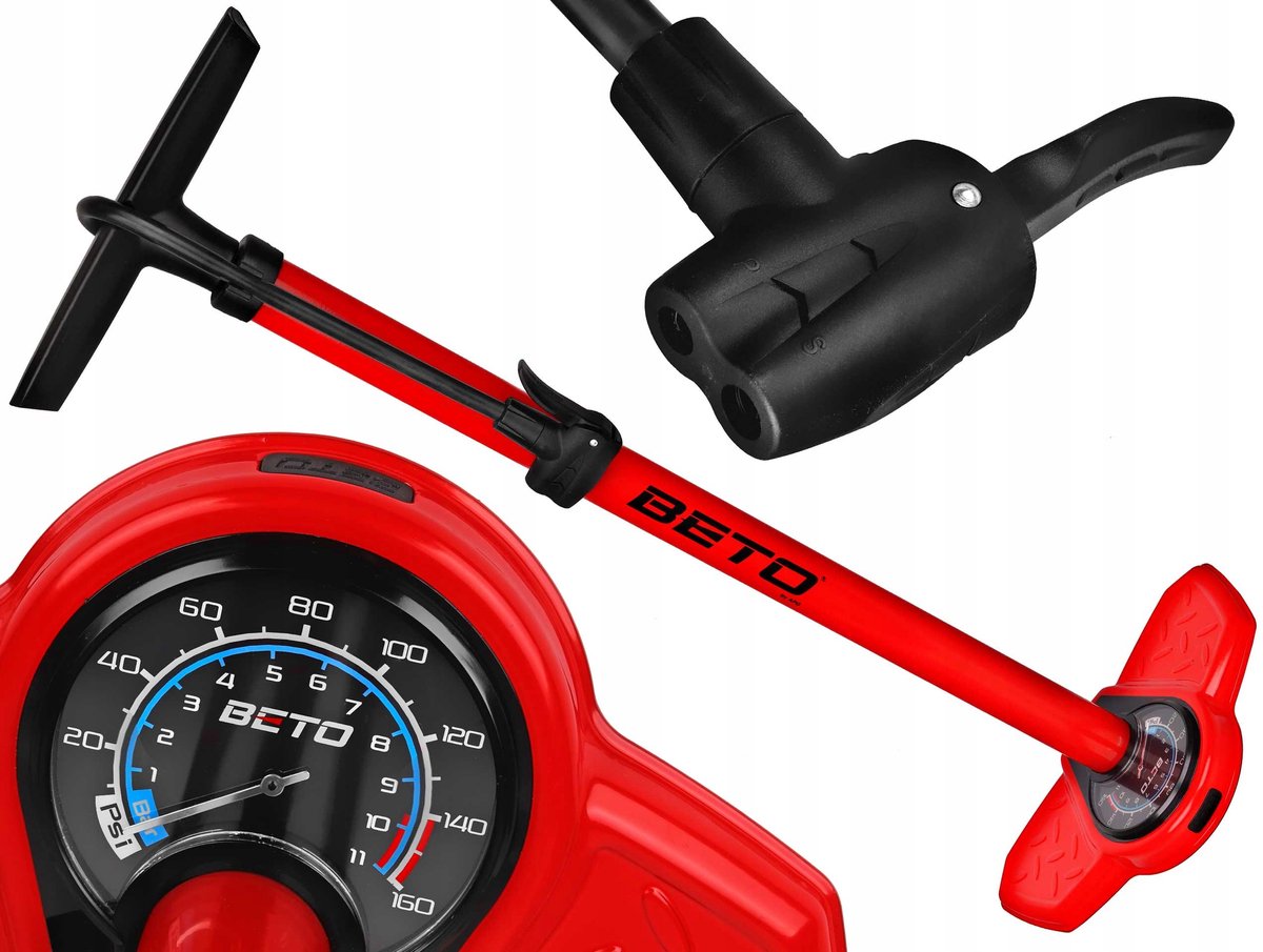 Beto CMP-137SG5 Fietspomp met Manometer - 11 Bar