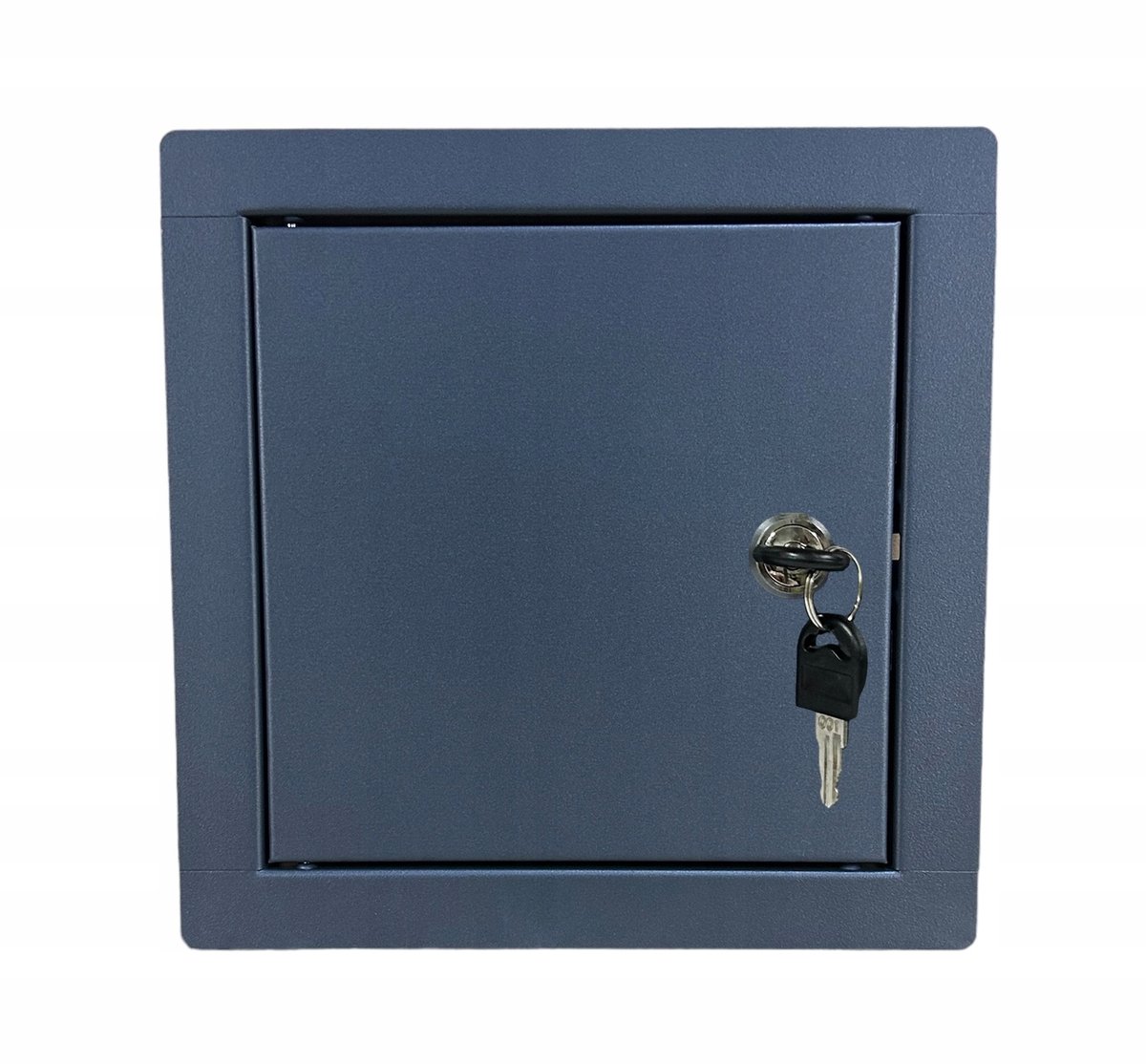Antraciet Metalen Toegangsdeur met Sleutel 25x25 cm