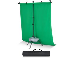 VEVOR Achtergrondstandaard Achtergrondsysteem Fotostudio Verstelbaar 154x198cm