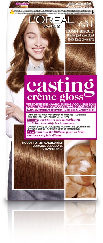 L’Oréal Paris Casting Crème Gloss 634 honey biscuit Marron miel