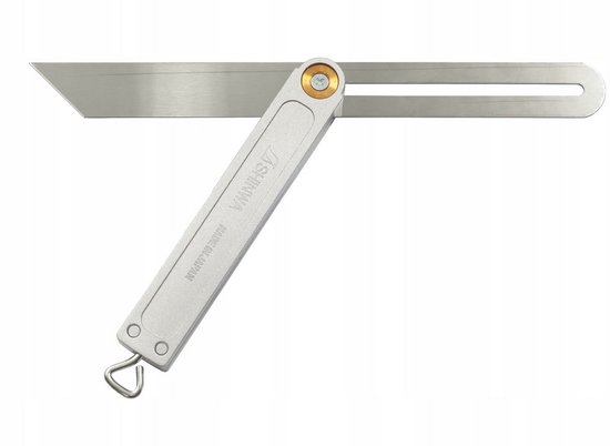Verchroomde gradenmeter - niet-verblindend - 0-180° - 1 stuk - 120 x