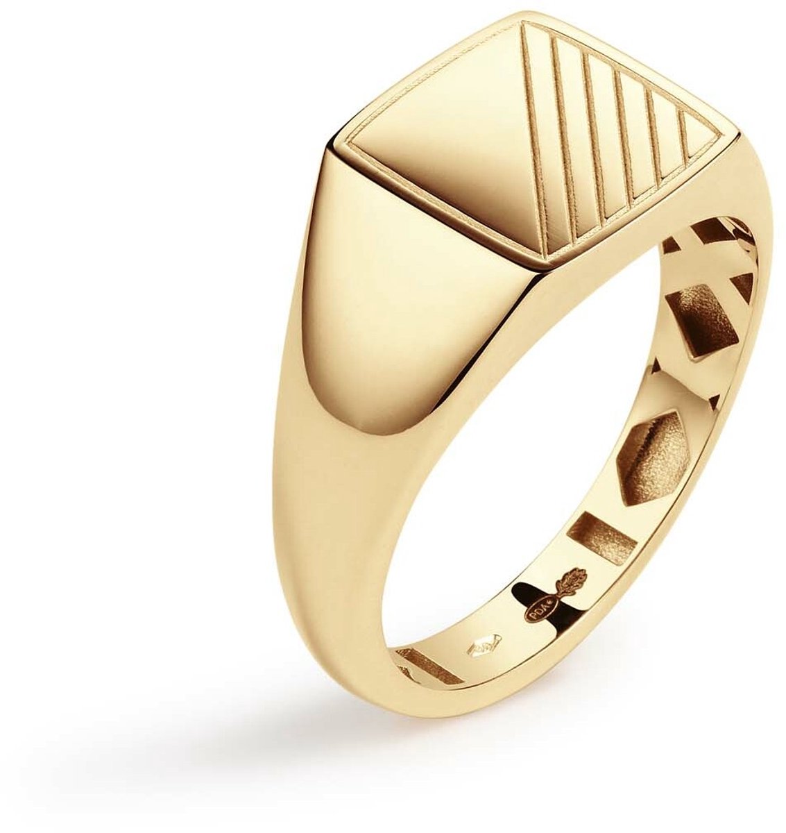 Glow 214.211864 Heren Ring - Sieraad - Zegelring - 14 Karaat Goud