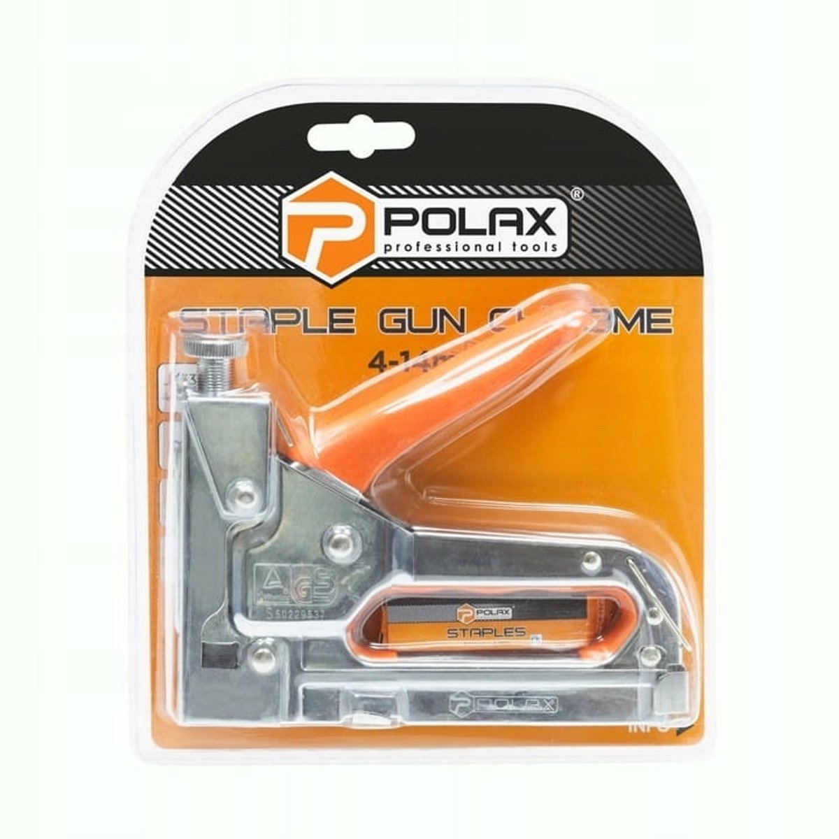 Chroom tapijtlijmpistil Polax met versteller 4-14mm