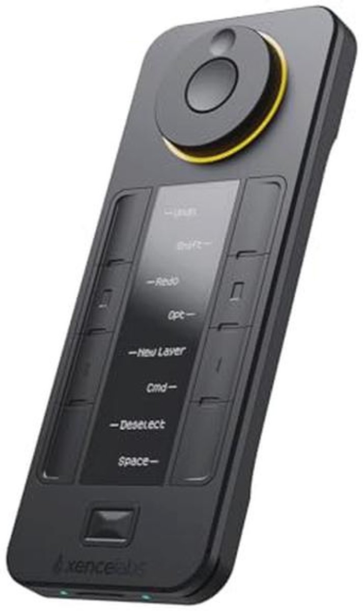 XENCELABS Quick Keys Remote Control with Display for Drawing Tablet, Laptop, PC, Wireless Shortcut Remote Control with 40 Customizable Buttons for Video and Image Editing