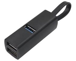 3-poorts USB 3.0 Hub Extender - Mini Aluminium Draagbare Splitter voor Auto's en Mobiele Apparaten