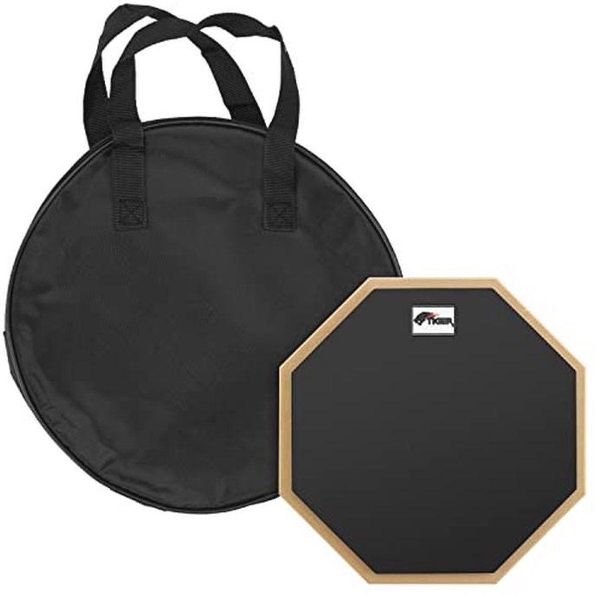 10 inch drum oefenpad met draagtas - desktop en standaard monteerbaar