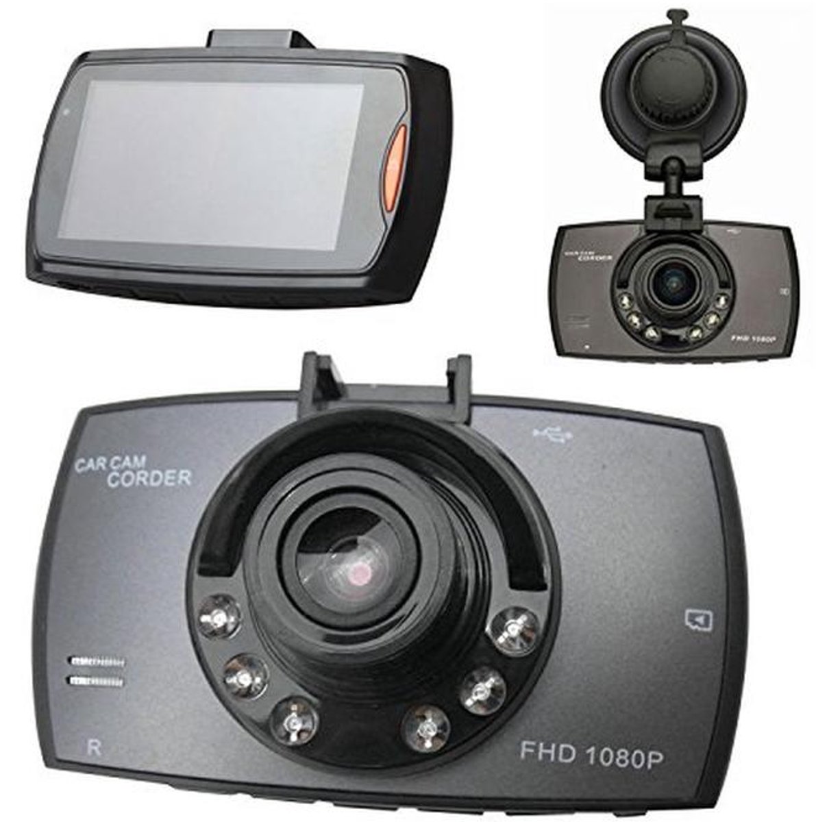 Mini Auto Dashcam 2,7 inch LCD 1080P met G-sensor en Nachtzicht