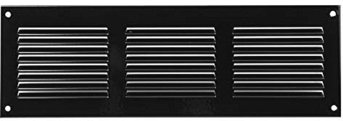 Metalen Ventilatierooster 300x100mm met Insectengaas - Weerbestendig en Corrosiebestendig