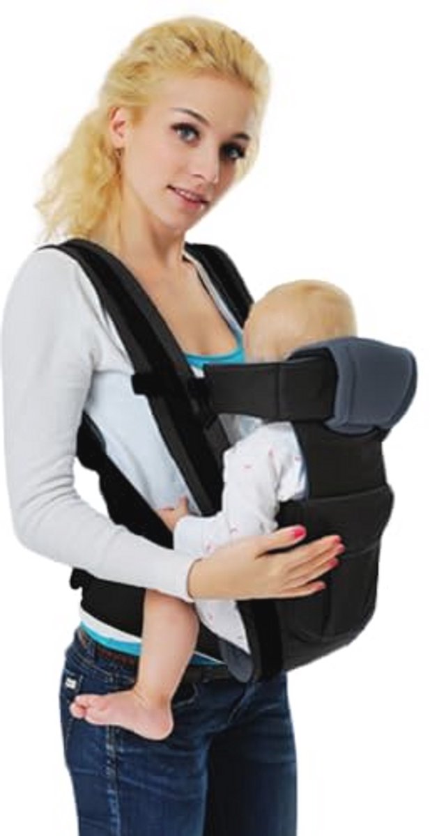 IULONEE Ergonomische Draagzak Lichtgewicht Babydrager Draagzak Voor Peuter Baby Draagdoeken Verstelbare Baby Draagzak Multifunctionele Draagdoek Voor Baby's En Kinderen Van 3-36 Maanden (Zwart)