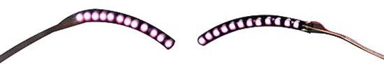 LED-wimpers Licht Veilig Laag Stroomverbruik Oogvriendelijk Oplichten LED-ooglid Eyelinersticker Gezichtssieraden voor Feest Nachtclub Podium Halloween Feestkoningin Essentieel