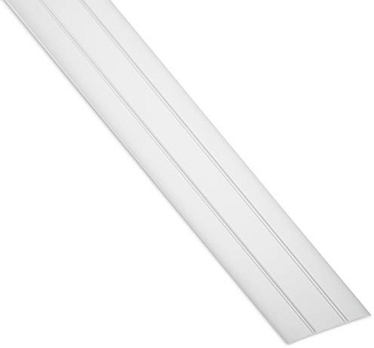 Overgangsprofiel Aluminium Zelfklevend 37 mm - Plat Compensatieprofiel Zilver Geanodiseerd 100 cm