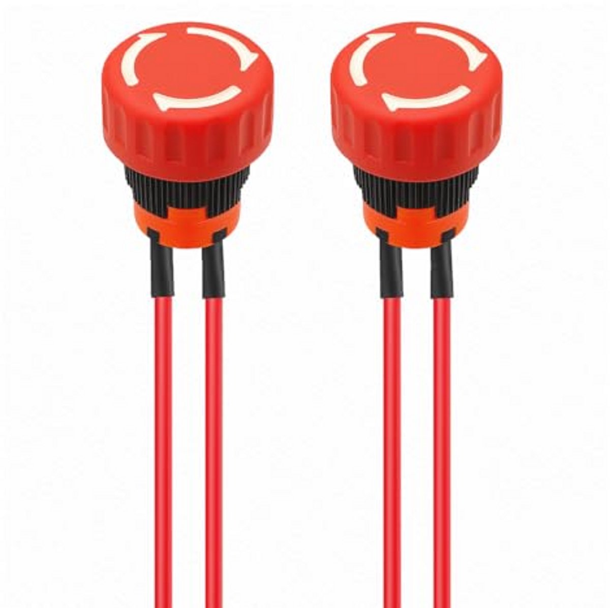 Metalen Noodstopknop 16mm met Vergrendeling en Montagegat van 0.63 inch - 12-250V/10A Roestvrij Staal