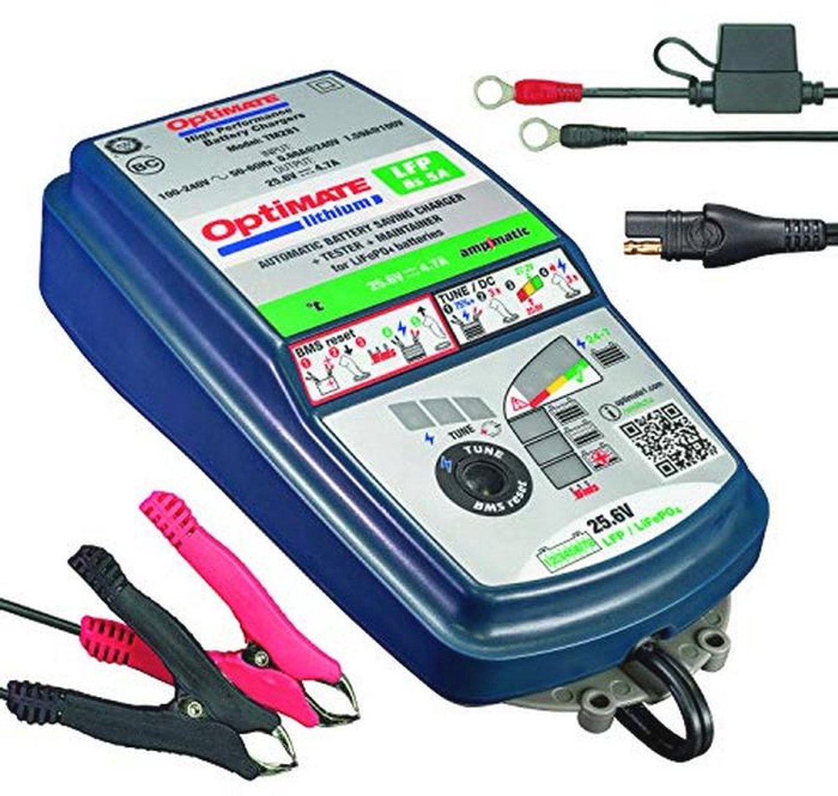 Lithium 8s 5A Acculader voor 25.6V/26.4V LiFePO4 - Professionele Gesloten Acculader & Druppellader