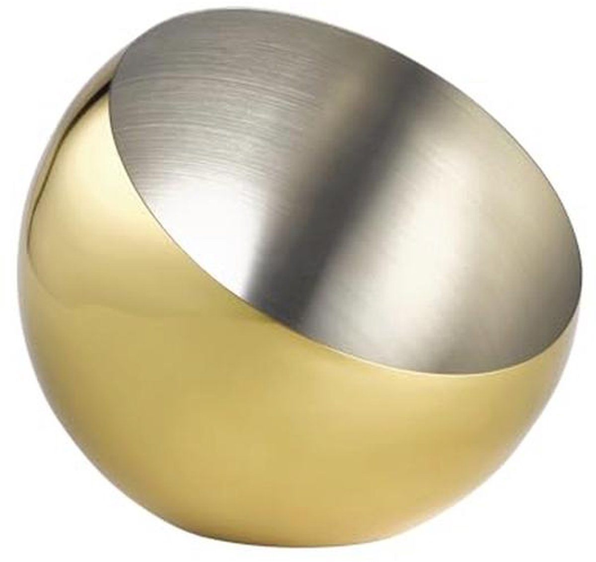 Schaal Sphere - Ø 24 cm, 2 liter, Roestvrij Staal met Goud-look