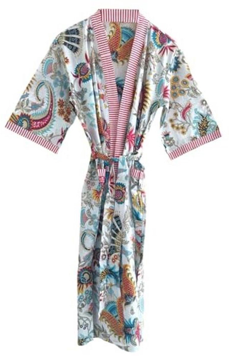 Katoenen Kimono voor Dames en Heren - Luxe Strand Cover-Up, Ademend en Comfortabel, XXL