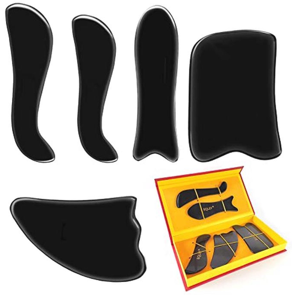 Gua Sha Massage Tool Set - Buffelhoorn Guasha Board voor Huidverzorging