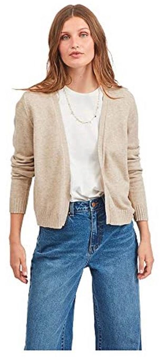 Dames L/S Knit Cardigan Vest