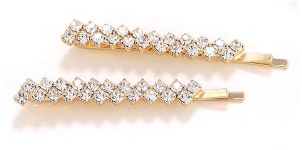 Kristallen Haarspelden met Strass - Elegante Haaraccessoires voor Meisjes en Dames