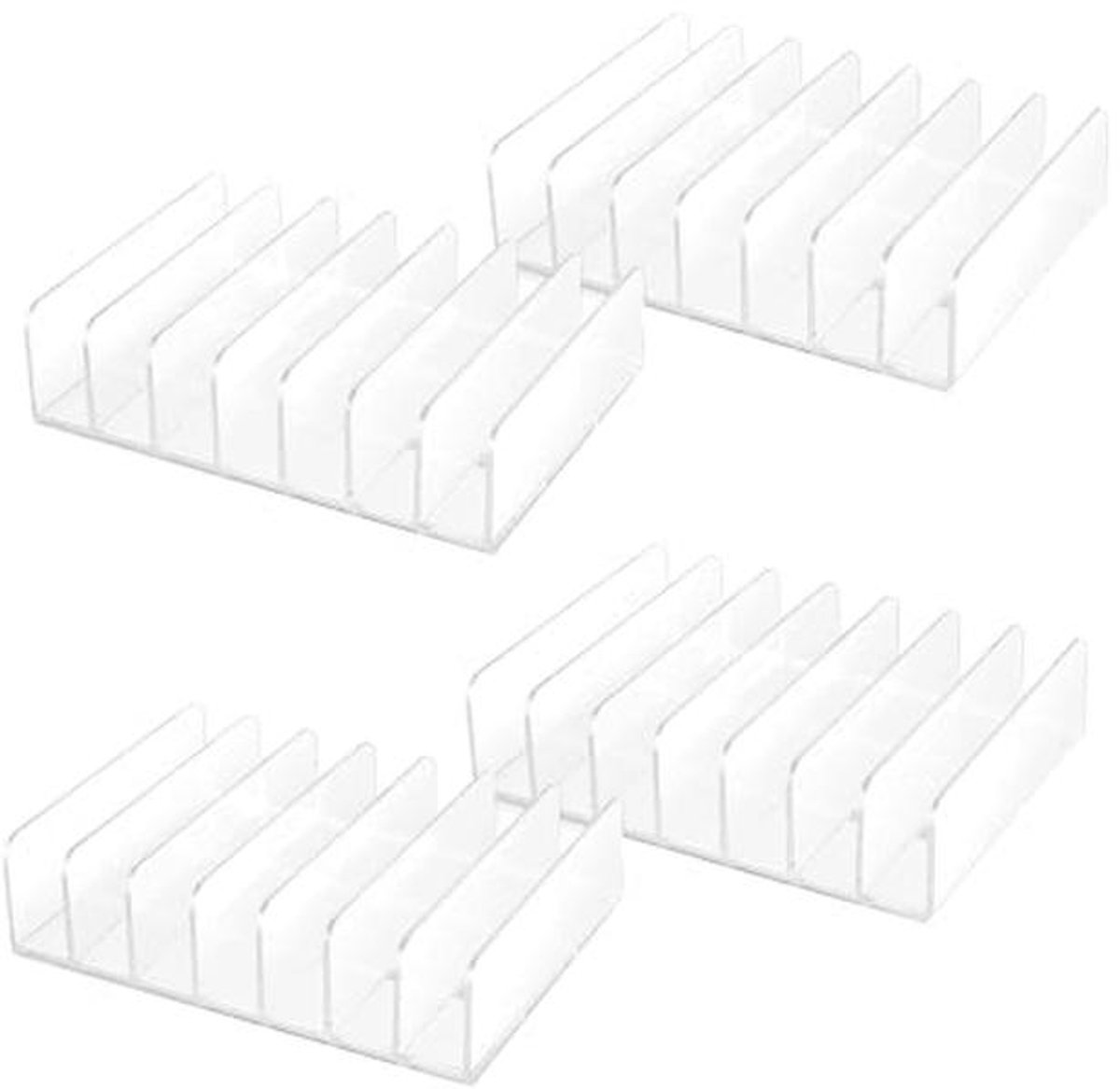 Doorzichtige CD-standaard - 4 Stuks Acryl CD Organizer en Archiveringssysteem