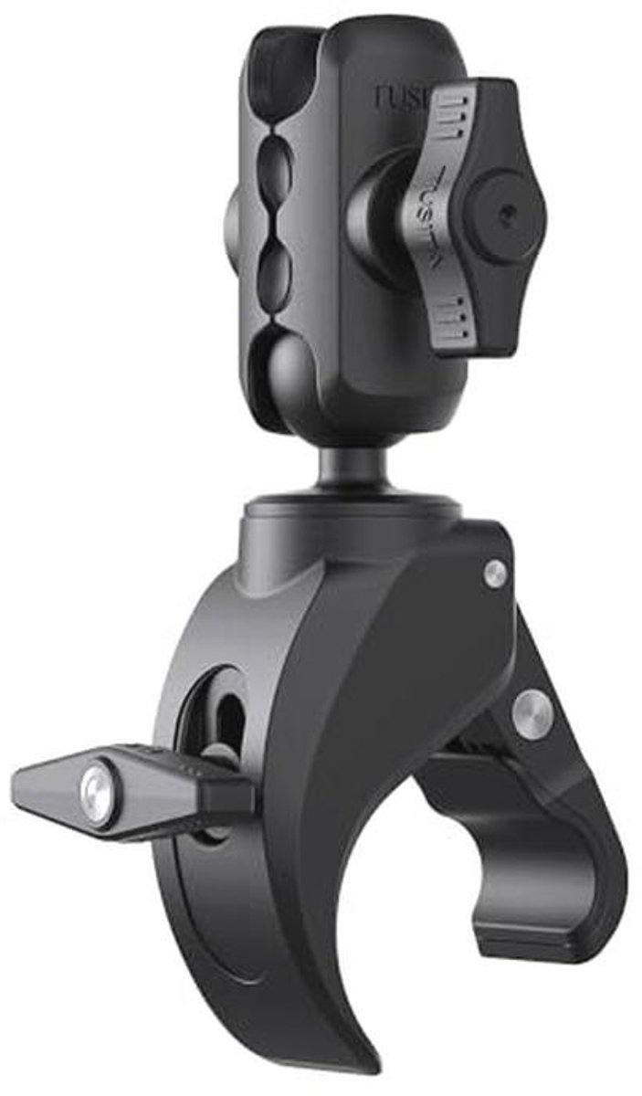Kleine Klauwklem Basis met Dubbele Kogelgewrichtarm - Voor Tablets, Smartphones, Actiecamera's