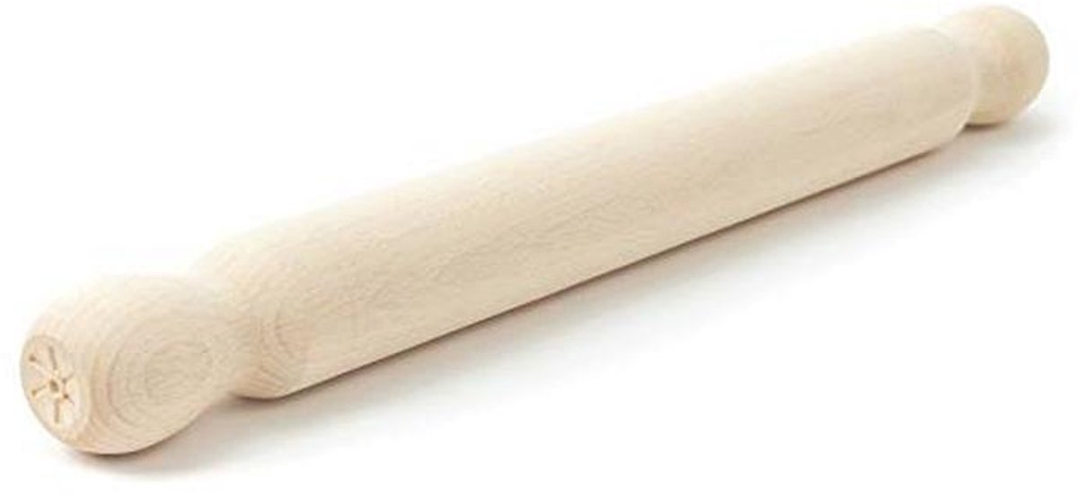 Houten deegroller voor pizza, pasta en bladerdeeg - 40 x 4 cm