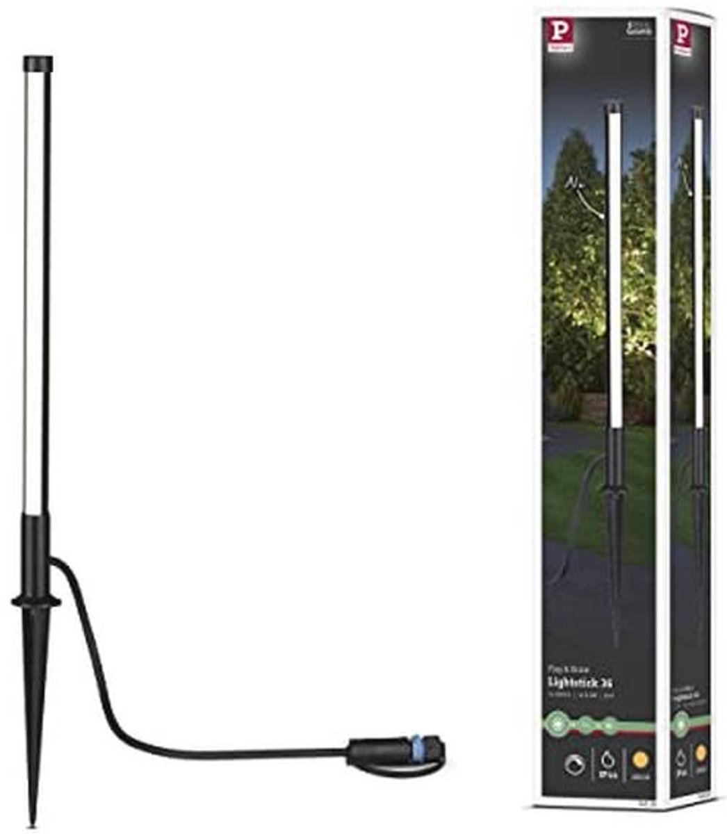 Dimbare LED Buitenlamp Poller Pin IP65 - Antraciet Tuinverlichting 5.5W Aluminium Kunststof 3000K